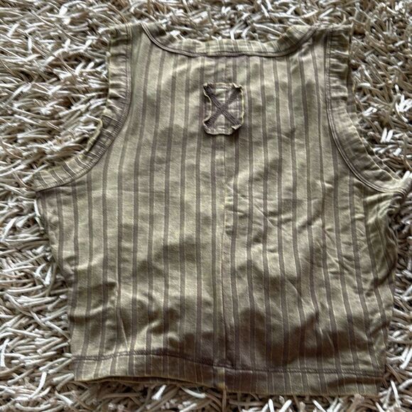 Zenana Ribbed Sleeveless Scoop Neck Cropped Tank Top Size S - Picture 5 of 5